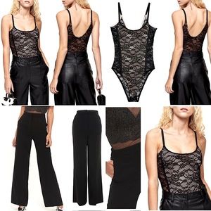 TOPSHOP complete outfit 0/2 bodysuit & slacks NWT